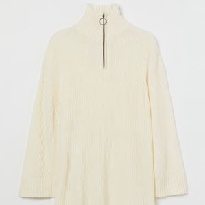 WOMEN'S PLUS SIZE - H&M+ RIB-KNIT HALF-ZIP SWEATER SIZE 4X